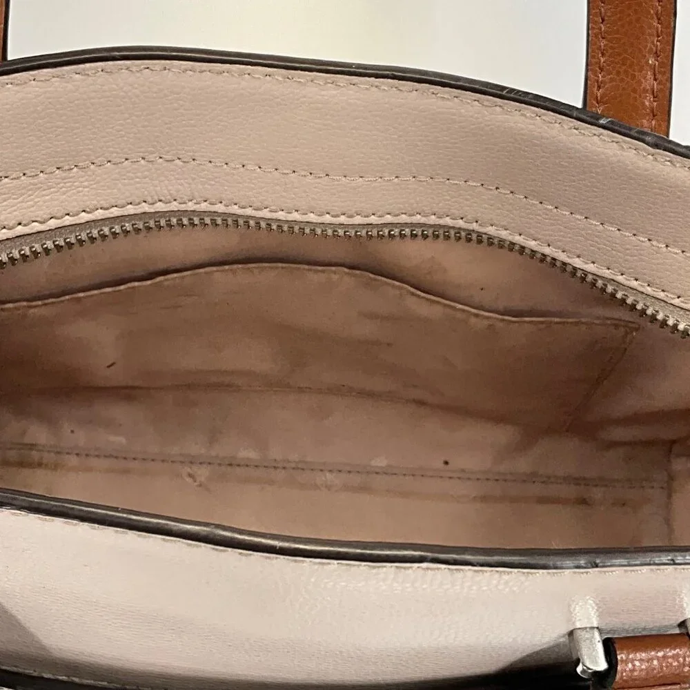 Kate Spade‎ New York Patterson Drive Colorblock Leather Handbag Peach/Tan/Brown